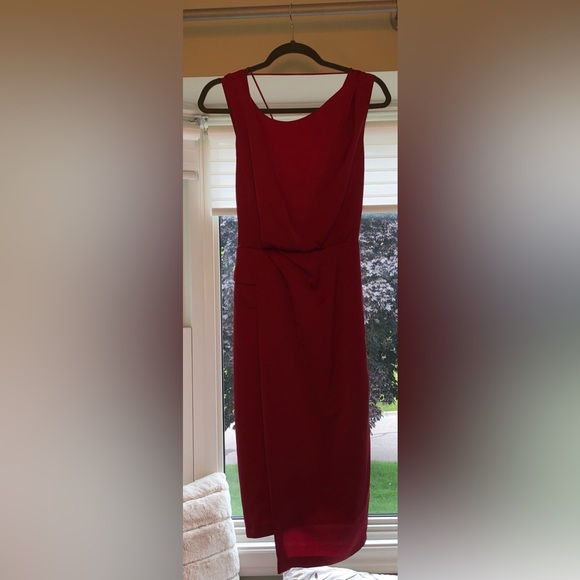 Reiss US size 0 Raspberry backless dress - Picture 4 of 5